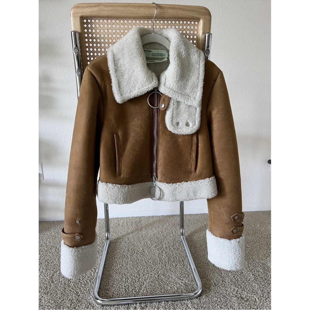 Off-White Shearling Jacket - image 7